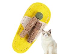 Générique At the Cat Anti-Boredom Natural Loofah | Teething for Cats in Interactive Slipper For Dogs Small Medium Large Animals House And