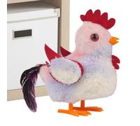 Générique Automated Electric Chicken, Plush Toy Walker and Singing Rooster, Educational Soft Toy for - Playful Learning and Discovery Game
