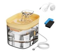 Générique Automatic Cat and Dog Water Fountain 1.8L Silent Electric Water Dispenser, Leak-Proof Flow-Through Fresh Water Drinker for Cats, Puppies and Small Dogs