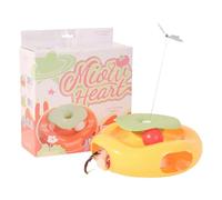 Générique Automatic Cat Toy, Kitten Butterfly Teaser, Colourful Interactive Spinner, PP Sturdy Build, Fun Exercise for Indoor or Outdoor Use, 9.45 x 8.66 x 8.66 inches, Yellow Color, 1 Piece