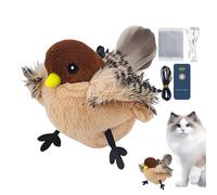 Générique Automatic Tweeting Kitten Toys, Cat Toys, Flapping Bird - Realistic Cat Feather Toys for Cats, The Bird Beating Playful Kittens Includes