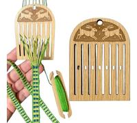 Générique Back Strap Craft Kit - Wooden Craft Kit | Weaving Shuttle Tools For Bag Straps, Camera Straps, Necklaces, Anklets, Keyrings, Anni