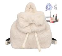 Générique Backpack, Hand Bowknot Decorative, Spacious School, Light Student, Travel and Daycare Companion, Christmas Party Gift for Teen Women, white, Se référer au descriptif, Refer to description