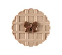 Générique Bag Mirror - Waffle Pattern Pocket Makeup Ice Cream | Round Beauty Accessory for Hairdressing Trip Checking Selfies