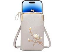 Générique Bag - Women's Wallet PU Leather Small Wallet With Mobile Phone Pouch Compact Travel Document Holder | Durable Gift For Teenagers, Grey, Se référer au descriptif, Refer to description