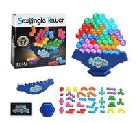 Générique Balance Stacking Blocks, Tower Balance Game | Hexagonal Building Blocks Set - STEM Toys, Learning Activities, Party Supplies for Adults