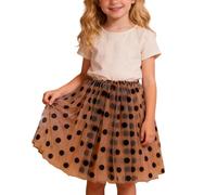 Générique Ballet Skirt for Little Girls Perfect for Festive Occasions and Dance Classes, coffee, 7-8 Years