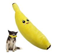Générique Banana Soft Chew Dog Toy - Fruit Shape Puppy Puppy Chew Toy | Simulation Simulation Self-Intermediate Soft Pet Toys for Small, Medium and Large Dogs