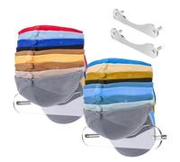 Générique Baseball Cap Organizer, Wall Mount Acrylic Hat Display Holder, 2 Piece Clear Cap Rack Hanger Storage Hooks, Stylish Accessory for Bedroom, Closet, Door