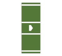 Générique Baseball Strike Mat | Softball Non-Slip Grass for Swing Training | 135 x 30 x 0.5 cm Synthetic Grass Mat | Indoor Outdoor Garden Home Gym Sports