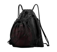 Générique Basketball Backpack with Mesh Bag, Foldable Outdoor Drawstring Tote, Large Capacity Sack Pack Sports for Yoga, Hiking, Camping, and Other Activities, Body 18.11x17.32x2.36ins