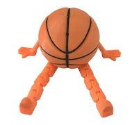 Générique Basketball Desk Decor, Sitting Sportsman Figurine, Playful Pose Accent, Compact 3D Resin Craft for Offices Table, Kids Room, Fan Gift, 3.07x3.19x1.57 inches