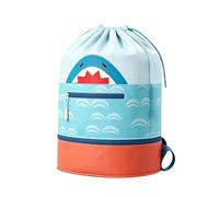 Générique Bath Bag - Dry Wet Separate Backpack Waterproof Backpack with Drawstring Shoe Compartment for Camping Summer Vacation School Lake Boat, Blue, Se référer au descriptif, Refer to description