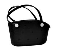 Générique Beach Bag - Tote Bag | Tote For Pool And Boat, Waterproof Rubber Small Sandproof Washable Carrier For Beach Accessories, Pool Container For Outdoor Activities, Black, Se référer à la