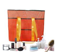 Générique Beach Bag - Waterproof Toiletry Bag | Tear Resistant & Multifunctional for Summer Holidays, Seaside, Swimming Pool and Water Parks, Orange, Se référer à la description