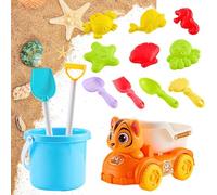 Générique Beach Pack - Sandbox Building Kit with Moulds, Bucket and Shovels, Beach and Sand for Boys, Girls, Teenagers, Adults, Kindergarten, Birthday, Yard, New Year, School