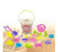 Générique Beach Sand Play Set Summer Outdoor Beach Accessories Kit with Colorful Play Tools Creative Sandbox Activity for Boys Girls Sons Girl