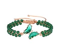 Générique Beaded Bracelets Braided Bracelet Artificial Chain Beads Adjustable Bracelet Sweater Delicate Granny Beads Men Granny Rings, one size, Artificial Crystal, No gemstone