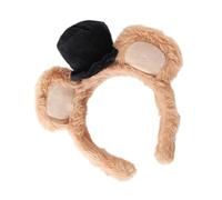 Générique Bear Ears Headband | Adorable Hair Accessory, Soft Plush Bear Ears Headband | for Carnival, Convtion, Costume, Festival, Party, Performance