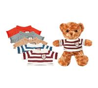 Générique Bear in with Clothes - Soft 12 Inch Cuddly Toy with 5 Matching Outfits | Cute Bear for Room Decoration, Birthday Gift, Yarn Playmate