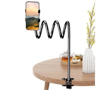 Générique Bed Phone Holder, Bendable Phones Cradle, 6.69 x 5.51 x 3.15 inches, Flexible Cellphone Automobile Mount, Adjustable Bedstand Desk Mounts for Smartphone, Home, Car Use, Black and White