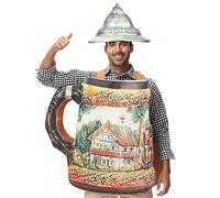 Générique Beer Costume, Classic Ale Outfit, 24.02x25.2 or 28.35x29.13 Inches Adult Beverage Jumpsuit, Oktoberfest Themed Apparel for Children Youth Adult Celebrations Carnival Cosplay Events