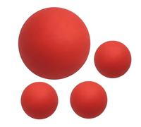 Générique Beginner Squash Ball - Set of 4 Bright Color High Visibility Rubber Balls 60mm | Easy Compact Portable Design - Durable Sports Training Accessory for Players on the Go
