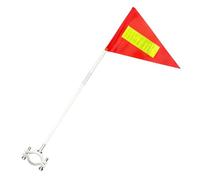 Générique Bicycle Flags | Flag Pole Included Adjustable Reflective Waterproof Motorcycle Safety Accessories | For Adults, Outdoor, Hiking, Survival, Biking, Path