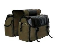 Générique Bicycle Pannier Bag Waterproof Canvas Rear Carrier Bag for Motorcycle, Bicycle, Scooter, Cycling, Hiking, Shuttle, Travel, Road Trip