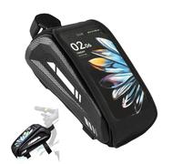 Générique Bicycle Phone Bag - Waterproof Touch Screen Shockproof Storage Pocket, Double Tube for Cycling, Hiking, Mountain Biking, Urban, Outdoor, Travelling,