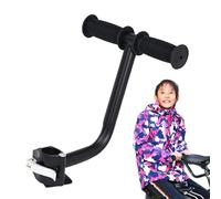 Générique Bicycle Rear Seat Handle - Soft Rubber Aluminium | Universal Handlebar for Mountain Bikes and Folding Bikes | Dee Handle Rear Seat for Bike with Rubber Spacers
