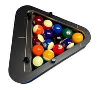 Générique Billiard Triangle - ABS 35 x 35 x 5.5 cm Solid Wood | Ball Holder | Durable Precision Frame for Table Club Home Setting Up Game