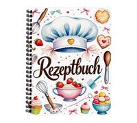 Générique Binding Recipe Book - Hardcover Cookbook for Home Baking | Diet Planner for Home Cooking Preparations Camping Office Meals Vegetarians