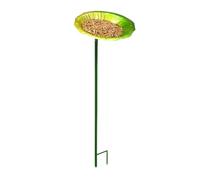 Générique Bird Baths on Pedestal, Metal Water Station with Garden Decorations, High for Birds | for Patio, Backyard, Garden, Balcony, Railing, Floor, Pool, Window, Terrace