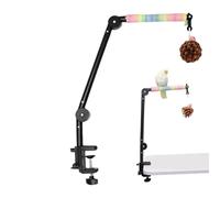 Générique Bird Perch - 4-in-1 Interactive Enrichment Toys, Perch, Perrch Bird Cage Branch Peerch | Colorful Percch Stand Parakeet Toys - for Climbing Playing Indoor Outdoor Enrichment Cockatiel