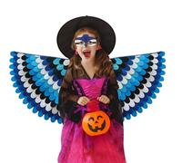 Générique Bird Wings For - Gradient Color Costume Wings For Soft Wings, Lightweight Skin-Friendly Material With Face Cover | Perfect Choice For Skin-Friendly