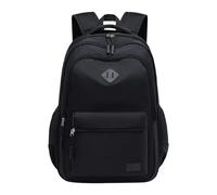 Générique Black Backpack for School, College and Travel: Water Resistant School Bag with 8 Compartments, C, 34x17.5x50cm, Traditional Backpacks