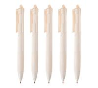 Générique Black Ballpoint Pens, Black Ink Ballpoint Pens - Professional Signature Retractable Ballpoint Pens - 5pcs 0.5mm Medium Point Portable Ballpoint Pen Stationery for Writing Journalism