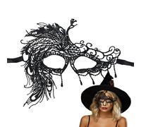 Générique Black Lace Eye Cover | Women's Cosplay Face Cover - Party Accessory Cosplay Carnival Halloween Costume Woman Girl