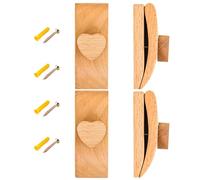 Générique Blanket Clips - Tapestry Hooks | 4 Pieces Wood Carpet Hanger Upholstery Decorative Wall Hanging Tapestry Clip Aesthetic Room Decor for Bedroom Living Room Bathroom Versatile Decoration
