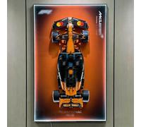 Générique Bodamaike Frame Compatible with 42228, with LED Frame Presentation Board for Formula 1 Car Wall Mount 80 x 50 cm (Remote Control and Frame)