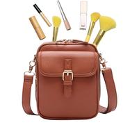 Générique Bolso De - Bolso Portátil Para Teléfono, Correa Adjustable | De Viaje Para Hombre Y Mujer, Elegante Accesorio Casual El Día A Día, Organizador Compacto Pa, Brown, Se