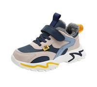 Générique Booty Boot And Winter Leather And Cotton Warm Adjustable Shoelaces Casual Sports Shoes For Middle And Large Children Clothing Raiders, dark blue, 30.5 EU
