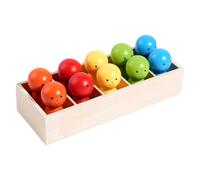 Générique Bottle Matching Toy - Wooden Color Matching Toy Logic Training Eye Hand Coordination Interactive Educational Travel Company Challenge Address