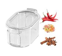 Générique Box, Transparent Airtight Reusable Salt Jar with Lid - for Baking, Kitchen, Dining Room, Condiment Bar, Station, Cafe, Restaurant, Camping