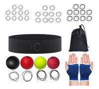 Générique Boxing Training Reaction Ball - Portable Equipment - Boxing Practice Headband and Ball Kit for Men Women Beginners to Experts at Home