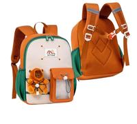 Générique Boys Girls Lightweight Elementary Backpack with Back Support British Style Large Capacity Daily Use (Blue, /L), coffee, L, Traditional Backpacks