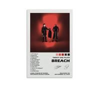 Générique Breach Twenty Poster One Pilots Signature Album Poster Decoration Painting Canvas Wall Art Living Room Poster Bedroom Painting Birthday Holiday Gift 12 x 18 inches (30 x 45 cm)