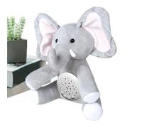 Générique Breathable Soft Toy | Light Soothing Interactive Plush Animal with Adjustable Light 3 Speeds - for Girls Home Travel Sleep Christmas Birthday