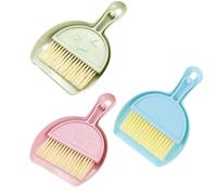 Générique Brush and Shovel Kit for Hamster and Pig Cage Mini Broom PP Easy Clean Narrow Corners Practical Accessory for Litter Tray Small Animals Elegant Blue Colour